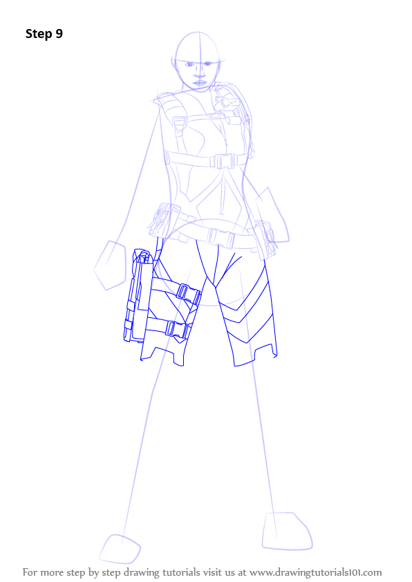 How to Draw Jill Valentine from Resident Evil (Resident Evil) Step by