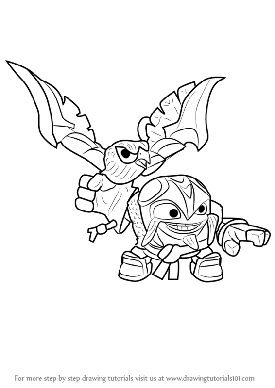 Learn How to Draw Air Strike from Skylanders (Skylanders) Step by Step Drawing Tutorials