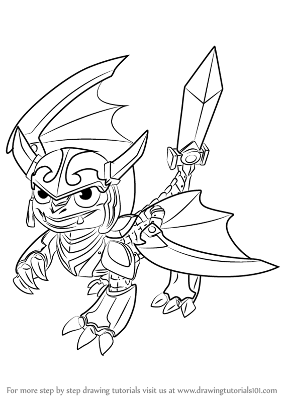 Learn How to Draw Blades from Skylanders (Skylanders) Step by Step Drawing Tutorials