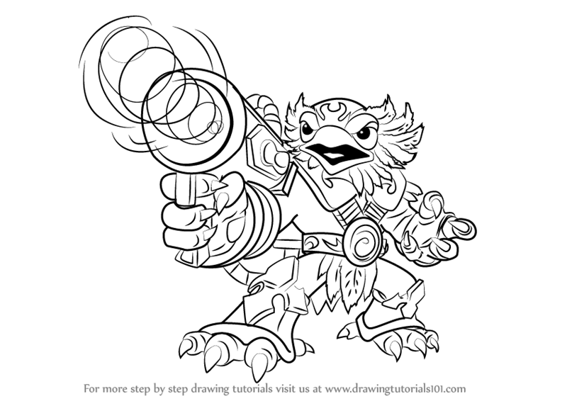 Learn How to Draw JetVac from Skylanders (Skylanders) Step by Step Drawing Tutorials
