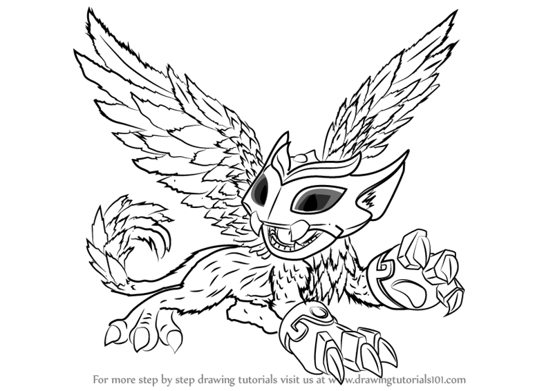 Learn How to Draw Scratch from Skylanders (Skylanders) Step by Step Drawing Tutorials
