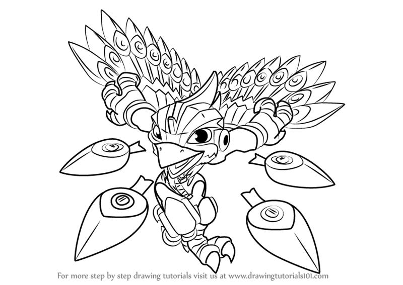 Learn How to Draw Stormblade from Skylanders (Skylanders) Step by Step Drawing Tutorials