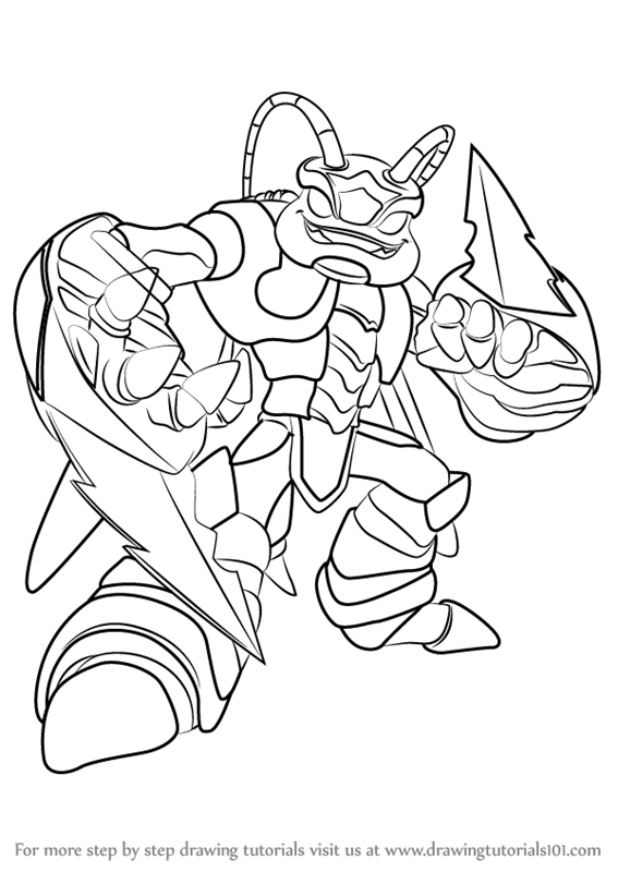 Learn How to Draw Swarm from Skylanders (Skylanders) Step by Step Drawing Tutorials