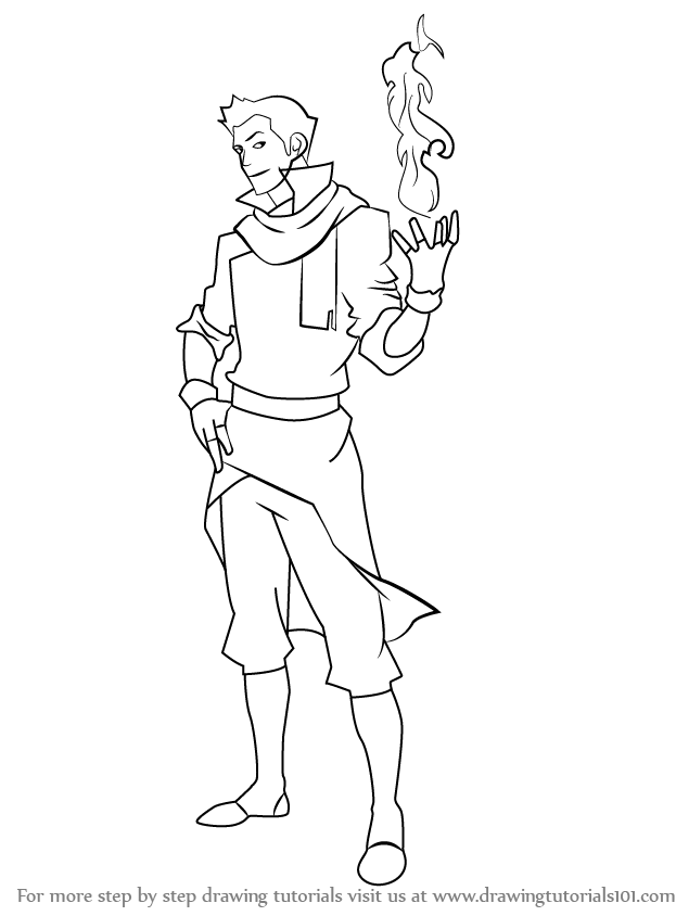 Learn How to Draw Mako from The Legend of Korra (The