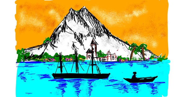 Drawing of Island by Lsk Drawize Gallery!