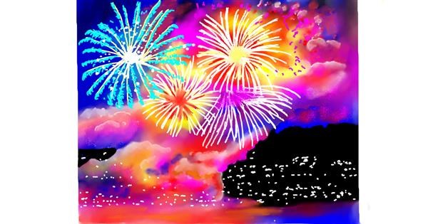 Drawing of Fireworks by GJP Drawize Gallery!