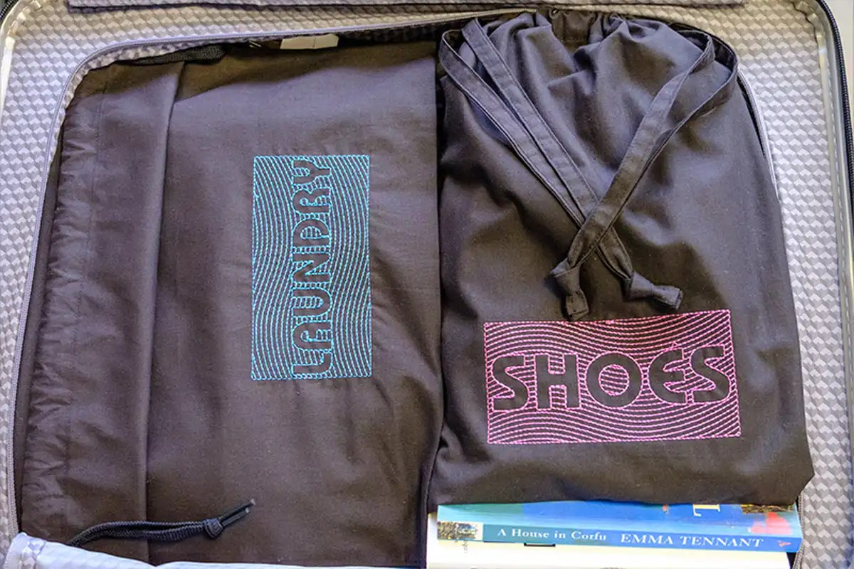 How to make a drawstring bag, how to label and decorate it DRAWings