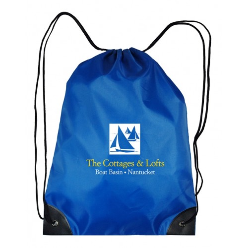 Customized Drawstring Backpacks Economy Polyester