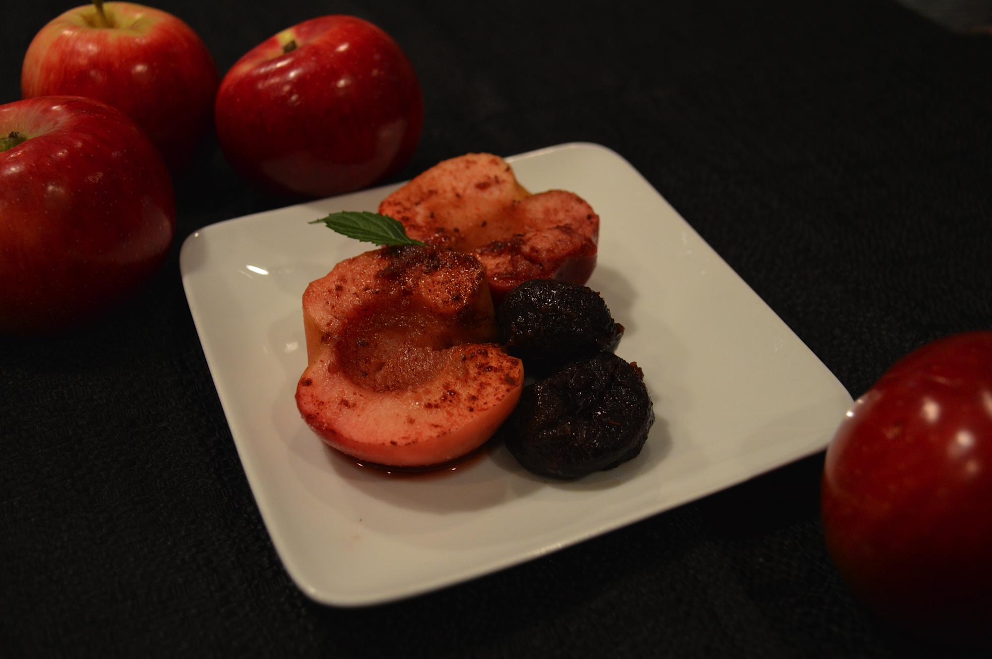 Spiced Wine Poached Apples Dr. David Ludwig