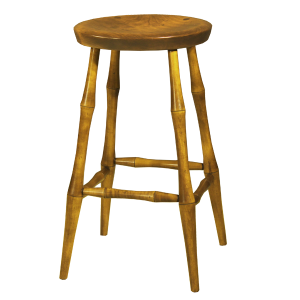 Round Bar Stool w/ Bamboo Leg D.R.DIMES