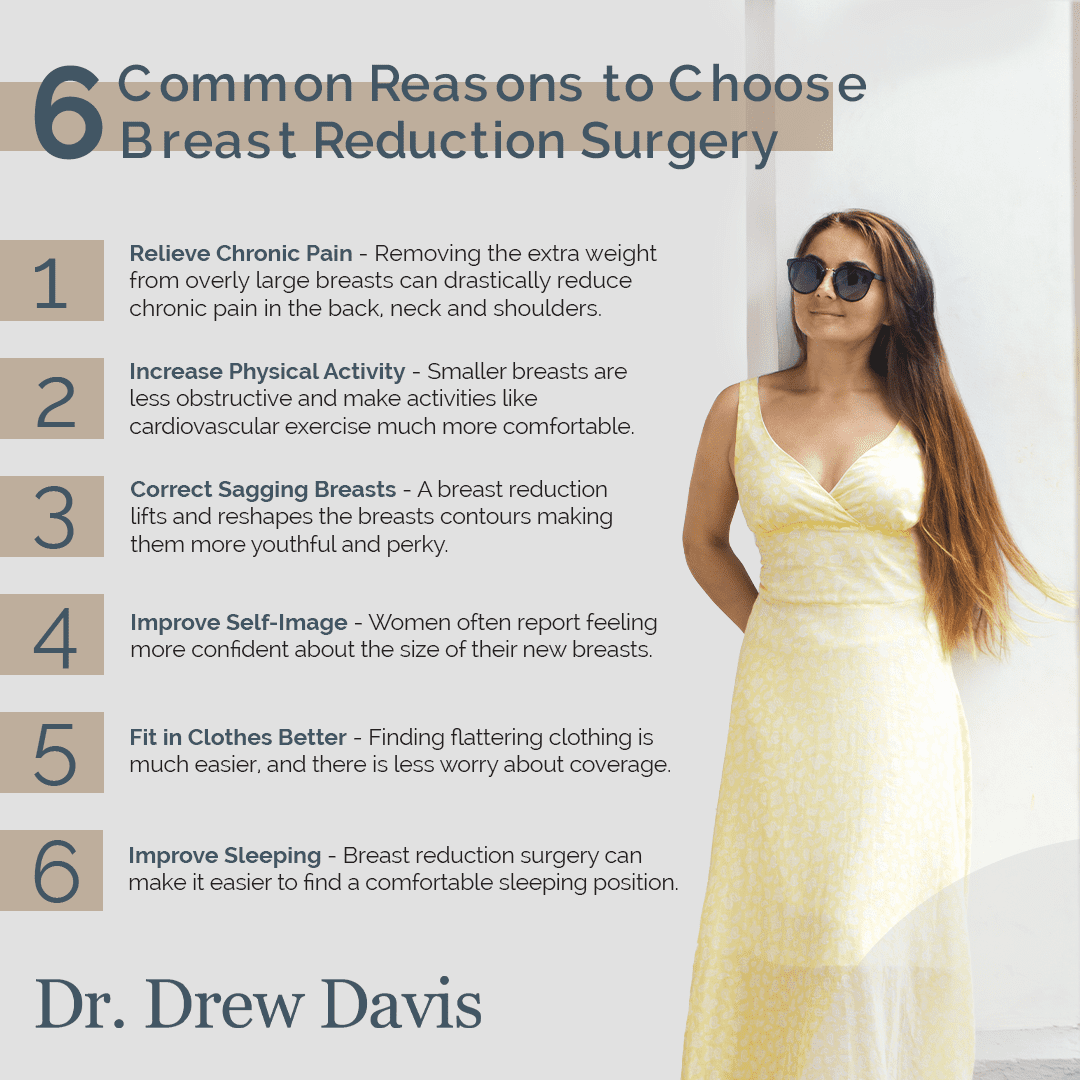6 Common Reasons to Choose Breast Reduction Surgery [Infographic]