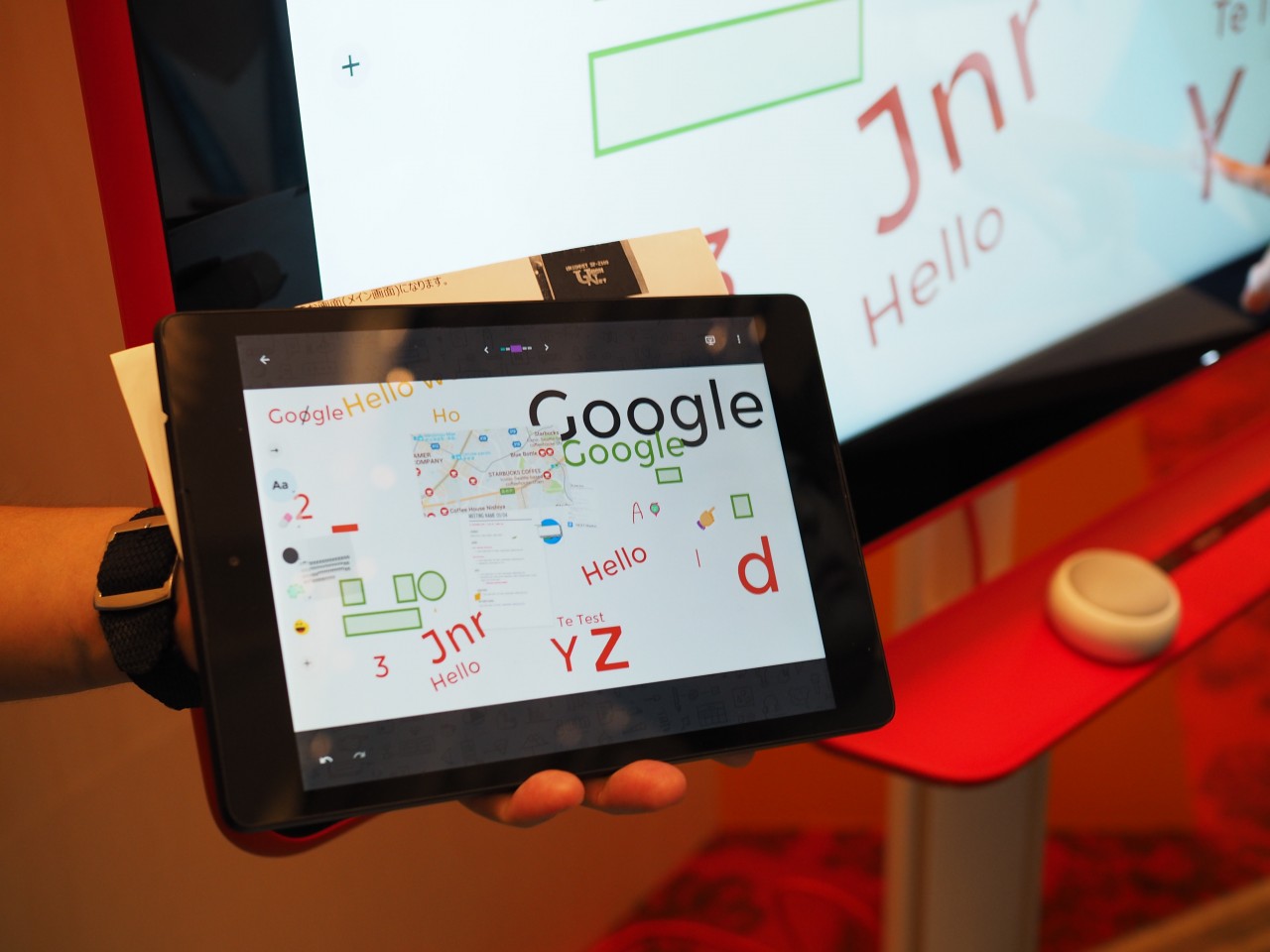 まさにホワイトボードの使い心地、Google「Jamboard」の実機を弄ってきた Dream Seed.