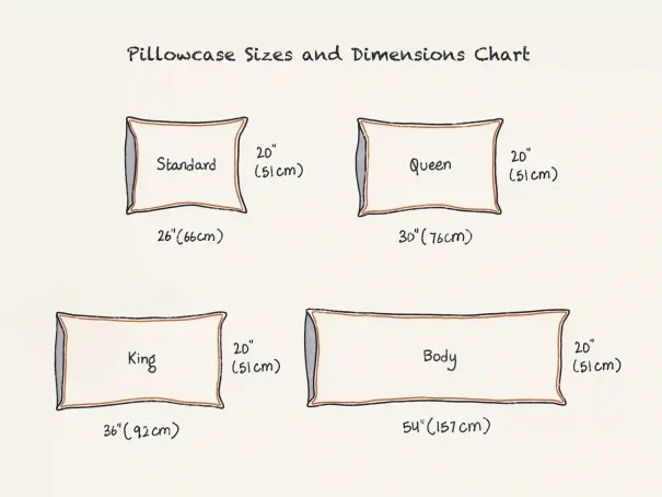 Pillowcase Sizes And Dimensions Guide 2023 | DreamCloud