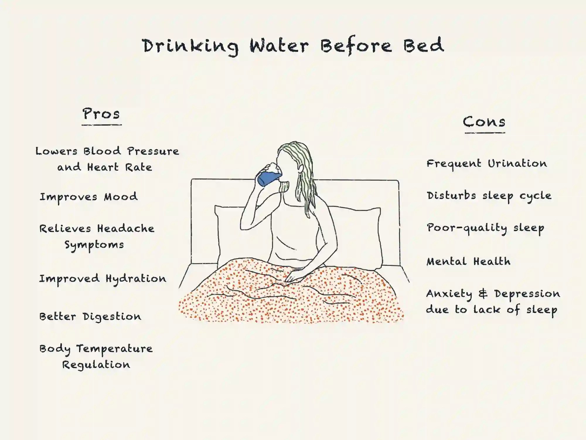 Drinking Water Before Bed