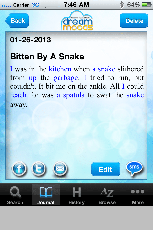 Dream Moods Dream Dictionary App