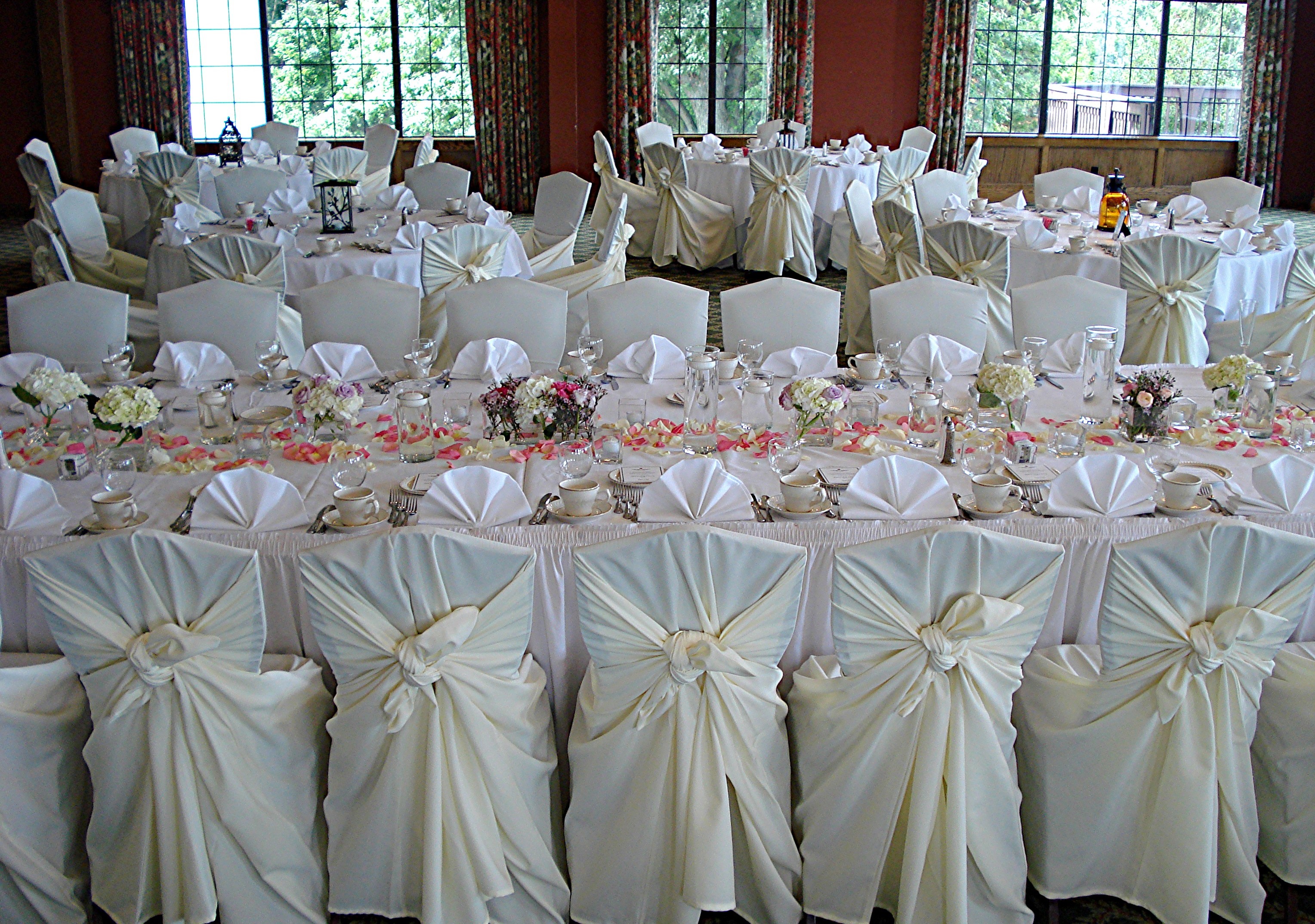 Dreams Ivory chair covers,tie back chair covers sterling heights