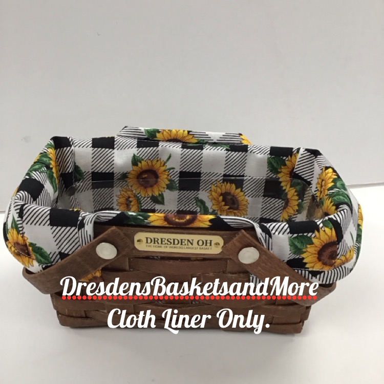 Dresden Basket 2024 Liner Sunflower Check Dresden's Baskets and More