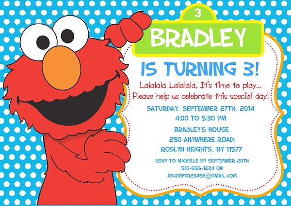 Free Printable Elmo Birthday InvitationsFREE PRINTABLE Birthday