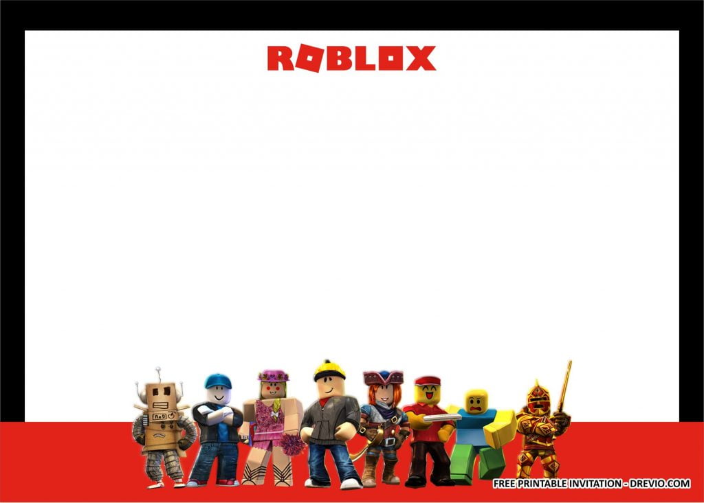 Roblox Birthday Party Free Printables Printable Templates