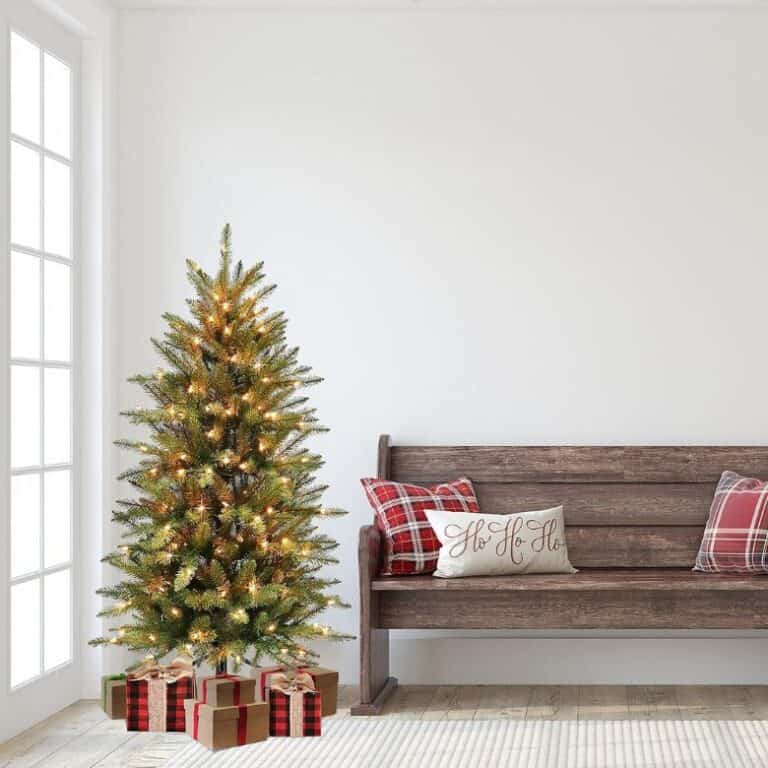 Puleo International 4.5Ft. PreLit Fraser Fir Artificial Christmas