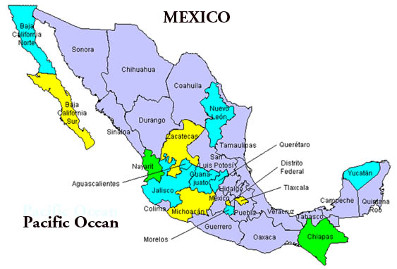 Map Of Mexico In Spanish Spanish word of the day discussed in Casual Corner/Questions and