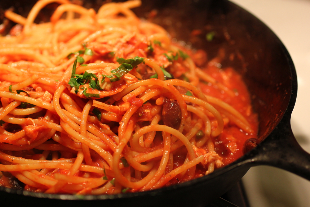Nigella’s “Slut’s Spaghetti” Driftless Appetite