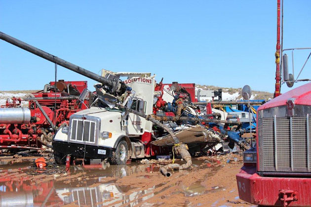LeNorman Ruth 872H Fracking Accident Hemphill County, TX Drilling