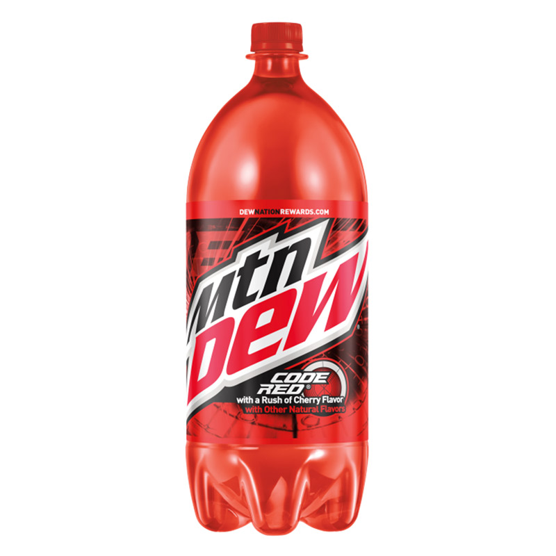 Mtn Dew Code Red 2 Liter Bottles 8 Pack by Liquor