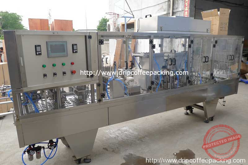 Linear Type Tea Capsules Filling Sealing Machine Drip Coffee Bag