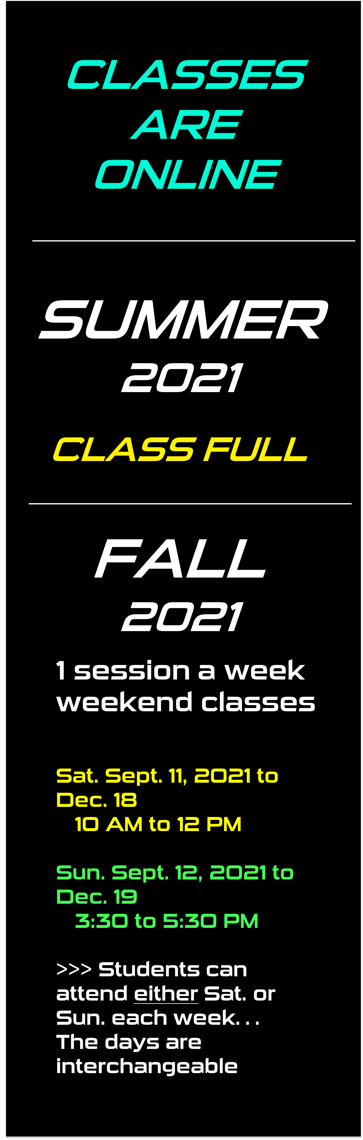 Schedule Page