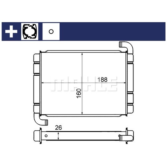 MAHLE AH9000S Interior Heat Exchanger