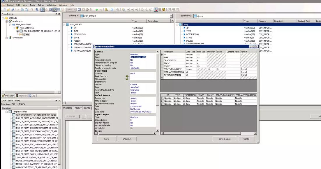SAP BO Data Services Tutorial Database to CSV Driven By Analytics