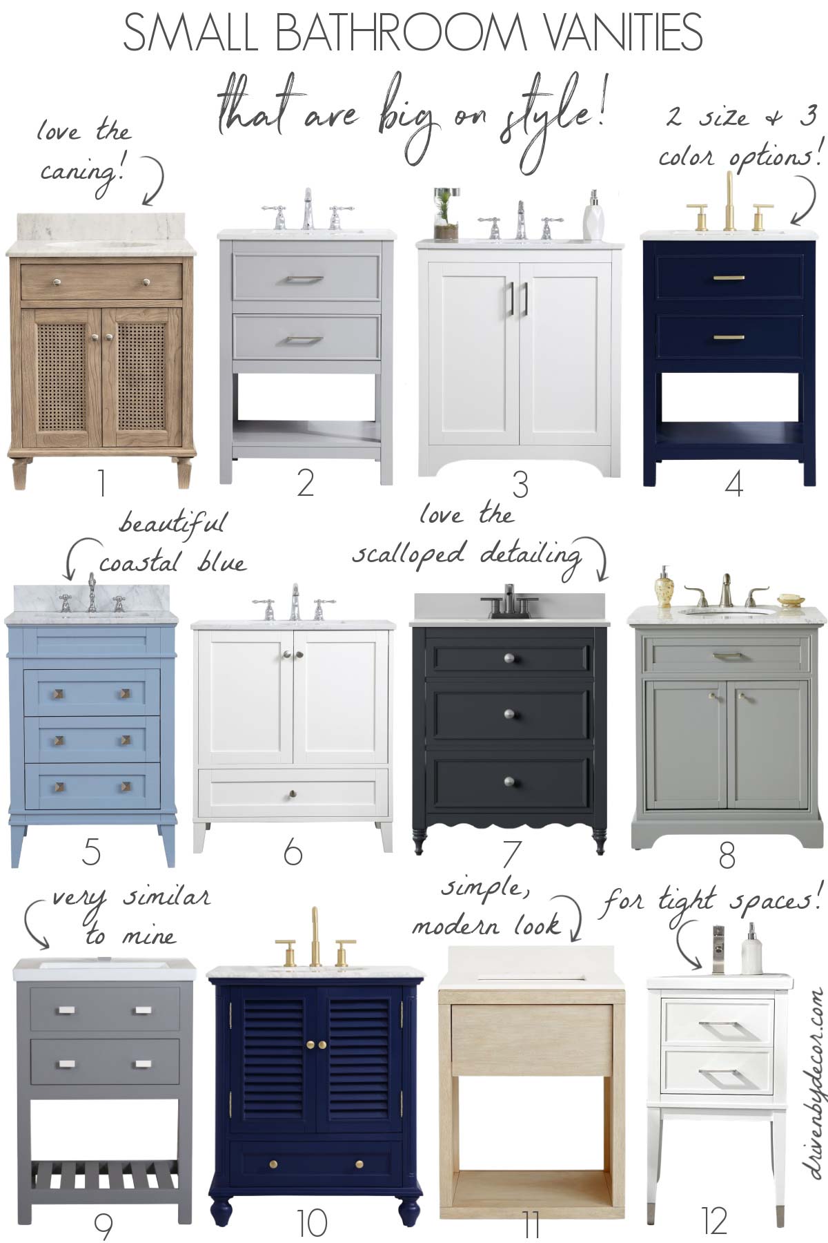 Need a Small Bathroom Vanity? These Are My 12 Favorites! - Driven by Decor