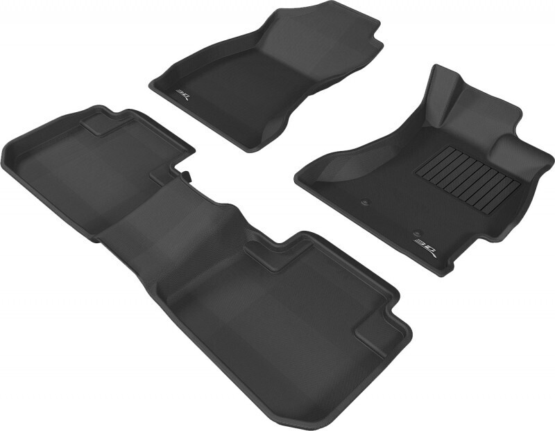 Subaru Forester SJ 20142018 Black Front and Rear Rubber KAGU Floor Mats