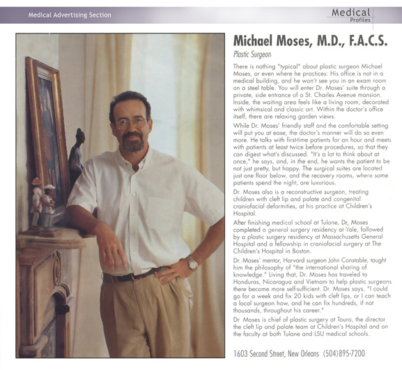 New Orleans Dr. Moses Plastic Surgery Press