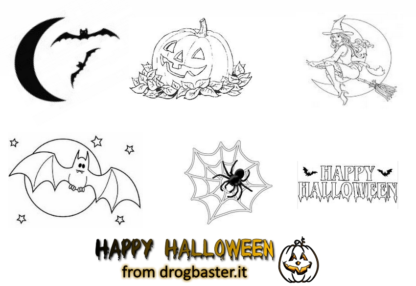 Disegni halloween per bambini da stampare e colorare