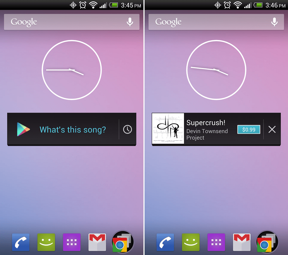 Google Sound Search Widget Now Available Through Google Play