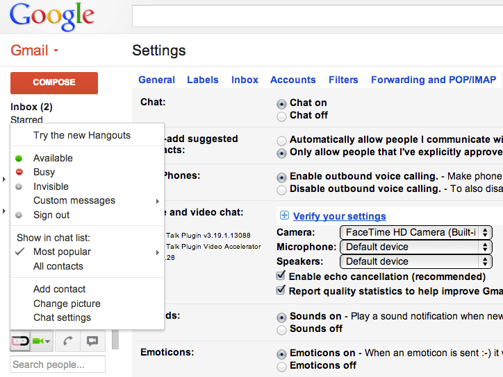 Tip Manually Turn on Hangouts in Gmail With This Trick