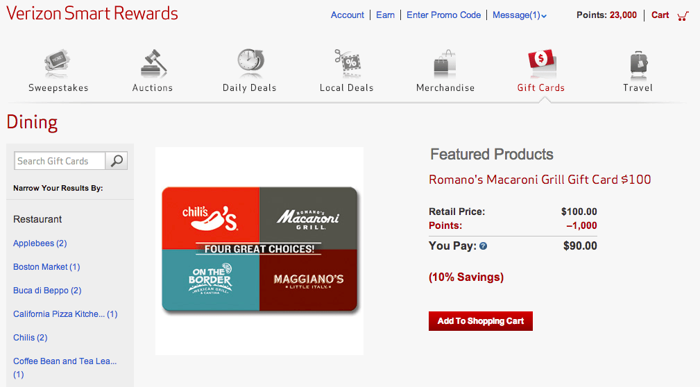Verizon Introduces "Smart Rewards" Program, Like a Credit Card Point System