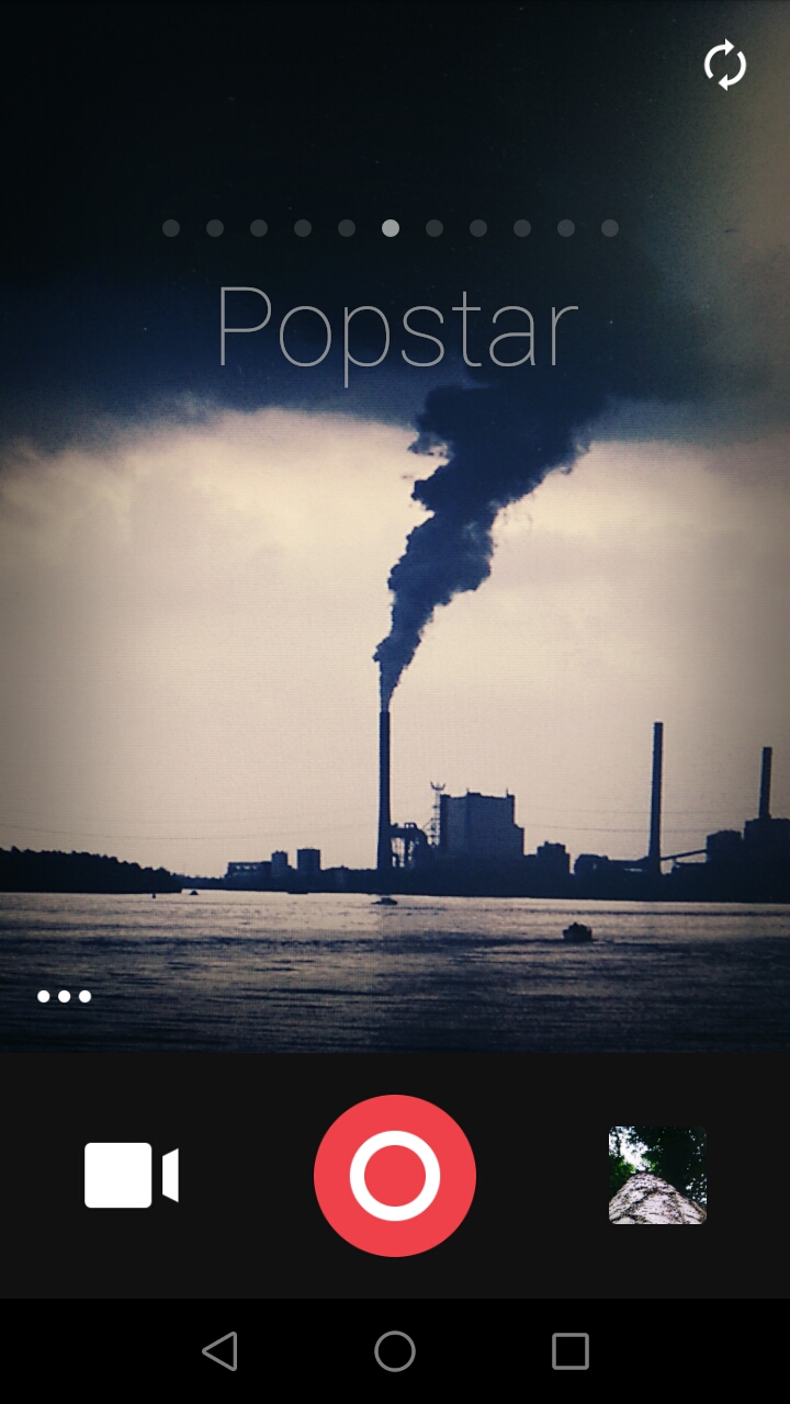Camu handige camera applicatie met realtime filters
