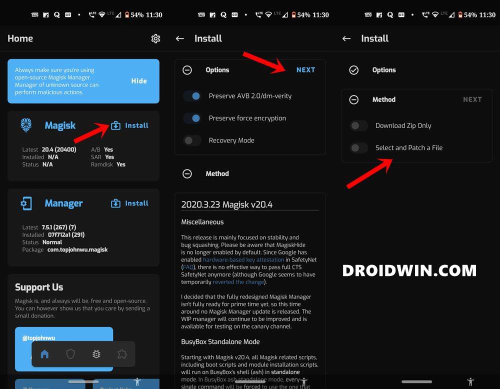 Root Sony Xperia 1 II without TWRP (using patched boot file) DroidWin