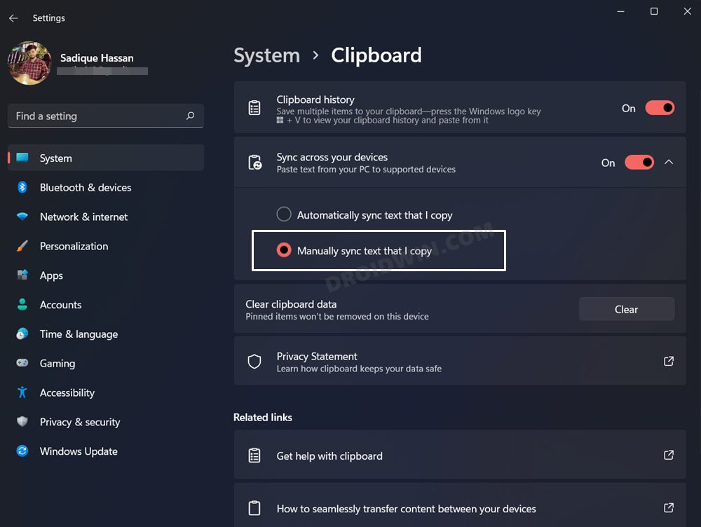 Windows 11 Clipboard History Not Working How to Fix DroidWin
