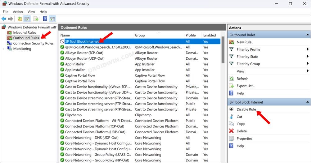 How to Block an App from accessing in Windows 11 via Firewall