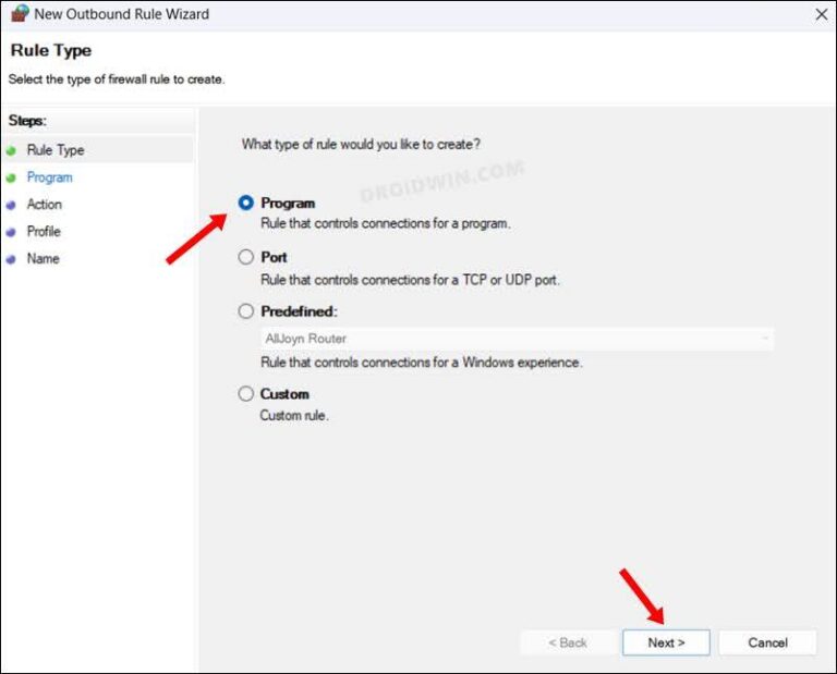 How to Block an App from accessing in Windows 11 via Firewall