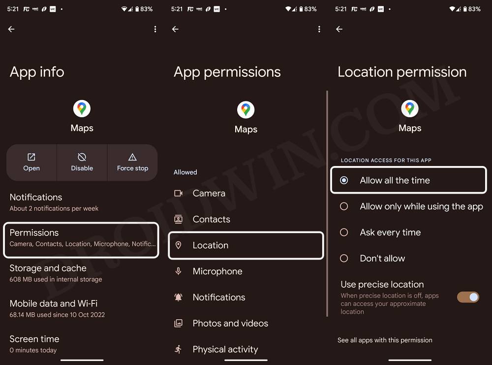 Fix Android Auto Gps Signal Lost Issue In Google Maps droidwin