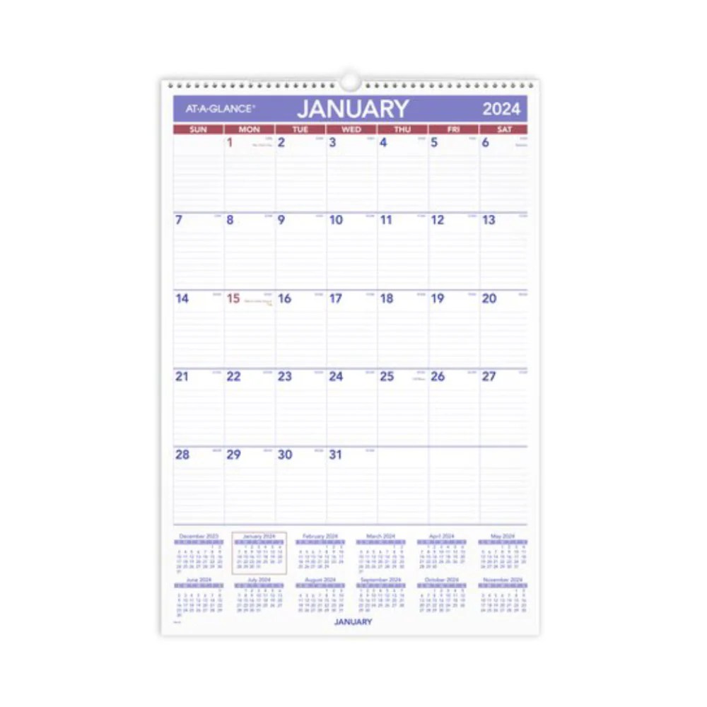 ATAGLANCE 2025 Dated Wall Calendar 15" x 22"