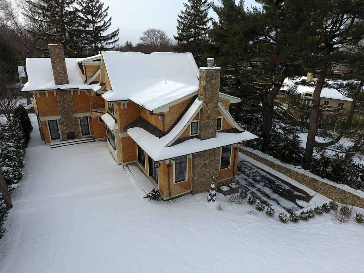 Drone Aerial Real Estate Photography 88 Hyde St. Newton, MA