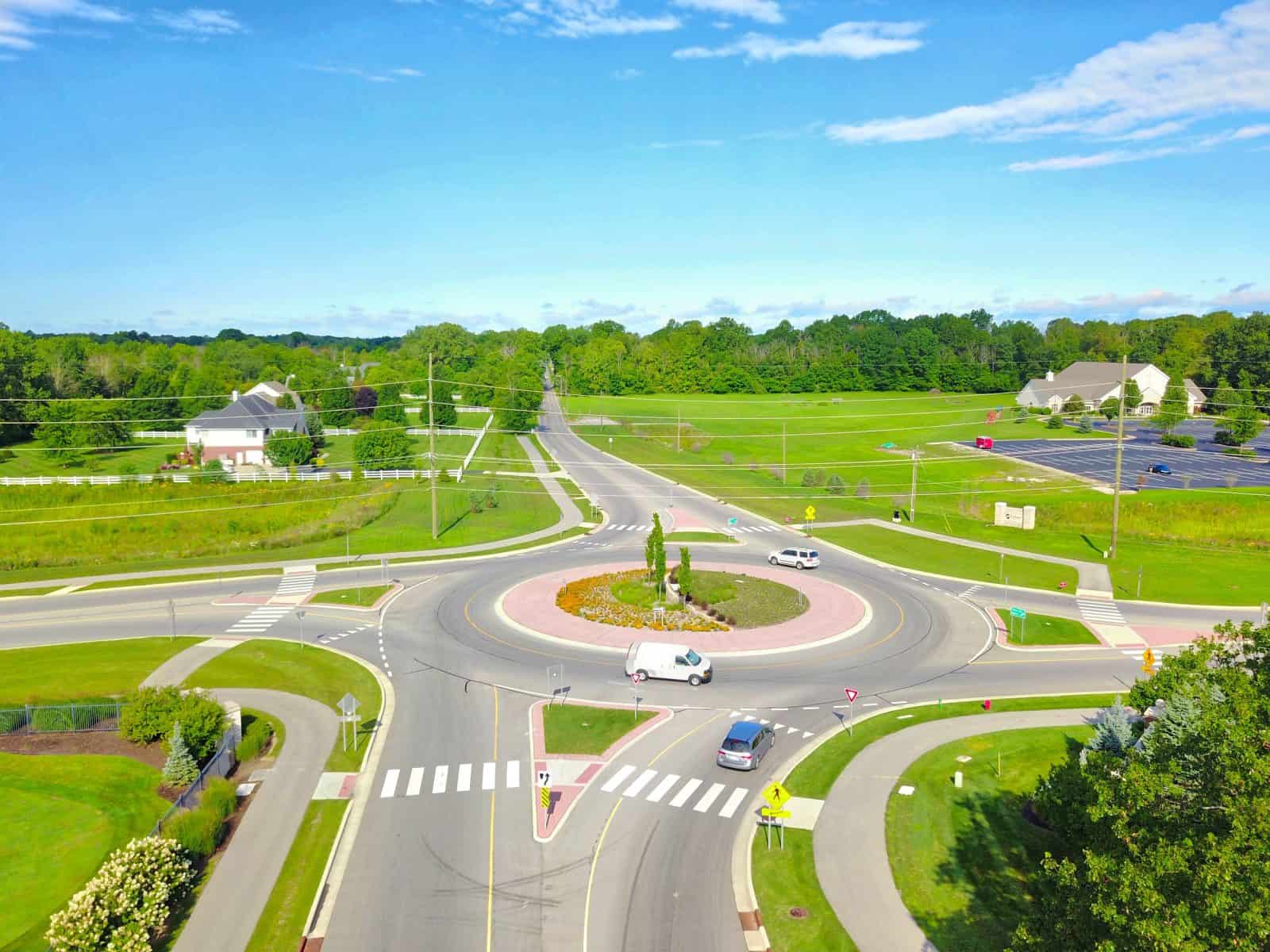 Aerial Drone Photos of the 161st & Carey Rd Intersection Westfield, IN