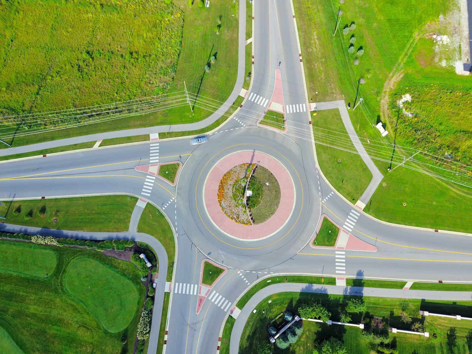 Aerial Drone Photos of the 161st & Carey Rd Intersection Westfield, IN