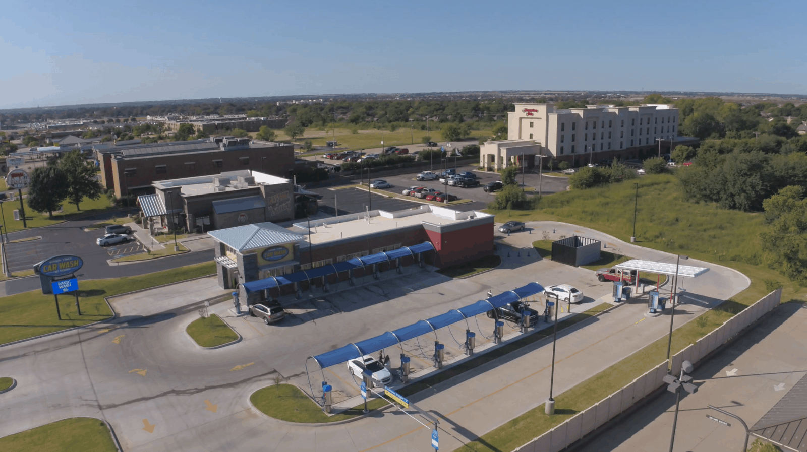 Drone Photos & Video of Shine Time Car Wash in Duncan, Oklahoma